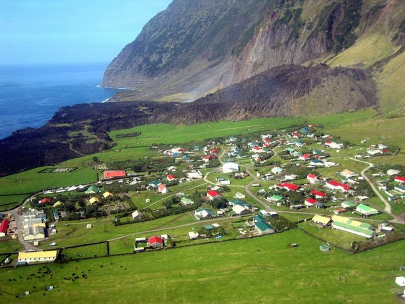 Même sur l'île la plus isolé au monde Jésus-Christ est connu Tristan-da-cunha-island